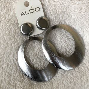 Aldo Brushed Metal Earrings NWT